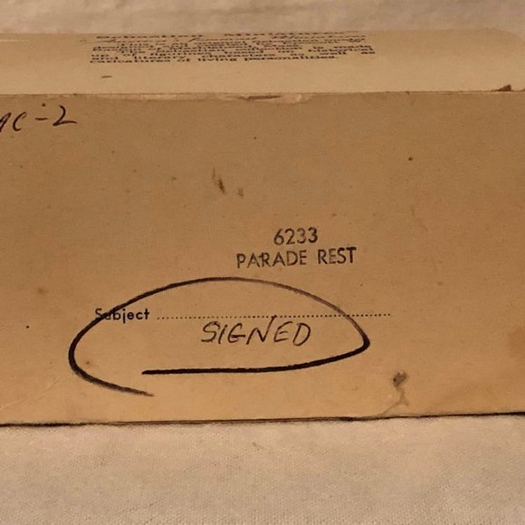 Vintage 1953 Sabastian Miniatures Parade Rest W/ Original Box - Picture 10 of 10